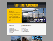 Tablet Screenshot of californiametalfabricators.net
